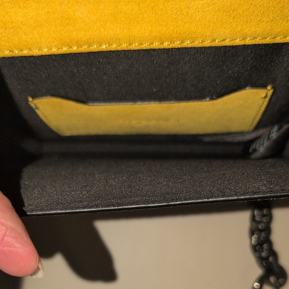Vibrant Yellow Embroidered Crossbody Bag - Picture 4 of 11